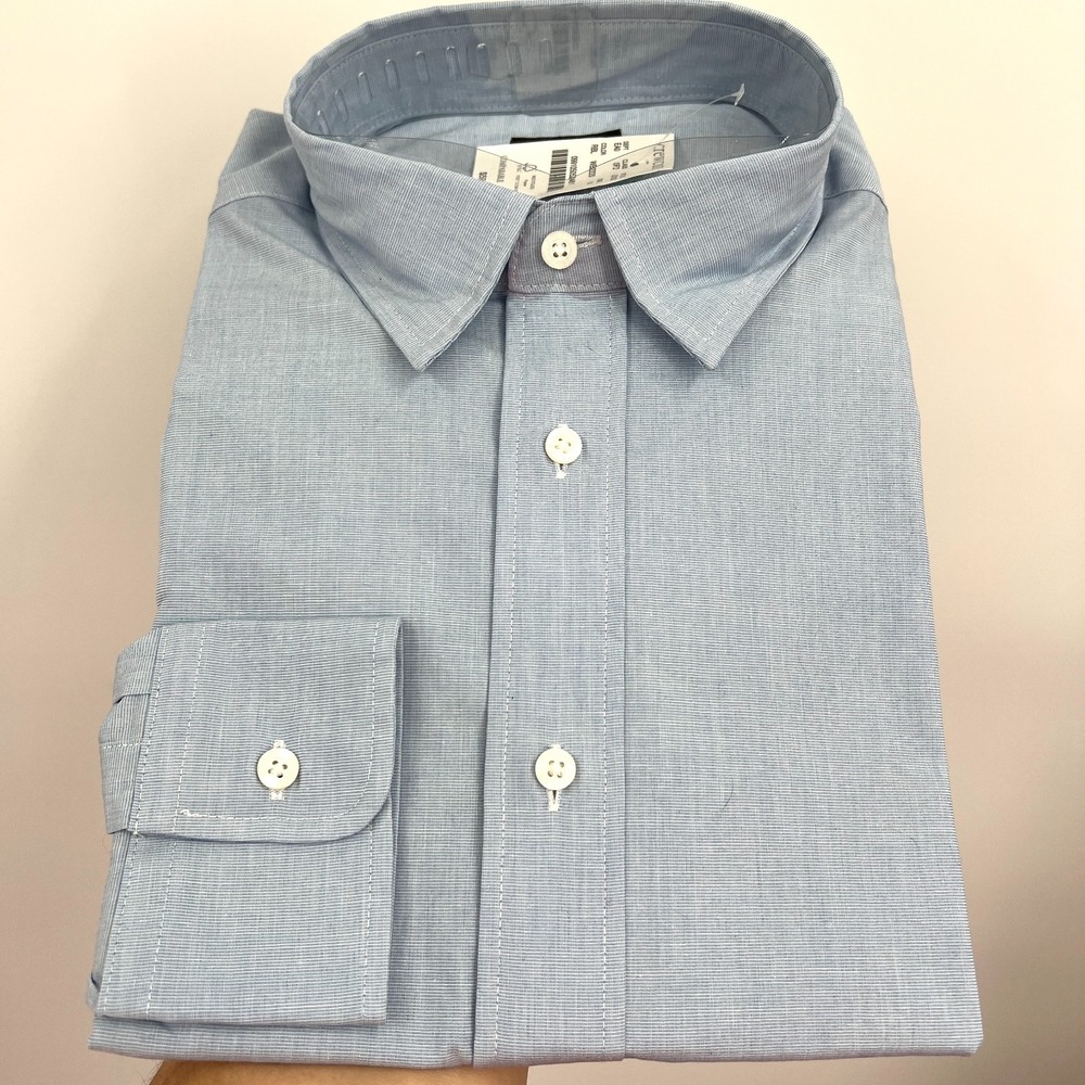 NEW Crewcuts J.crew Thompson pale blue button up dress shirt preppy old money 14